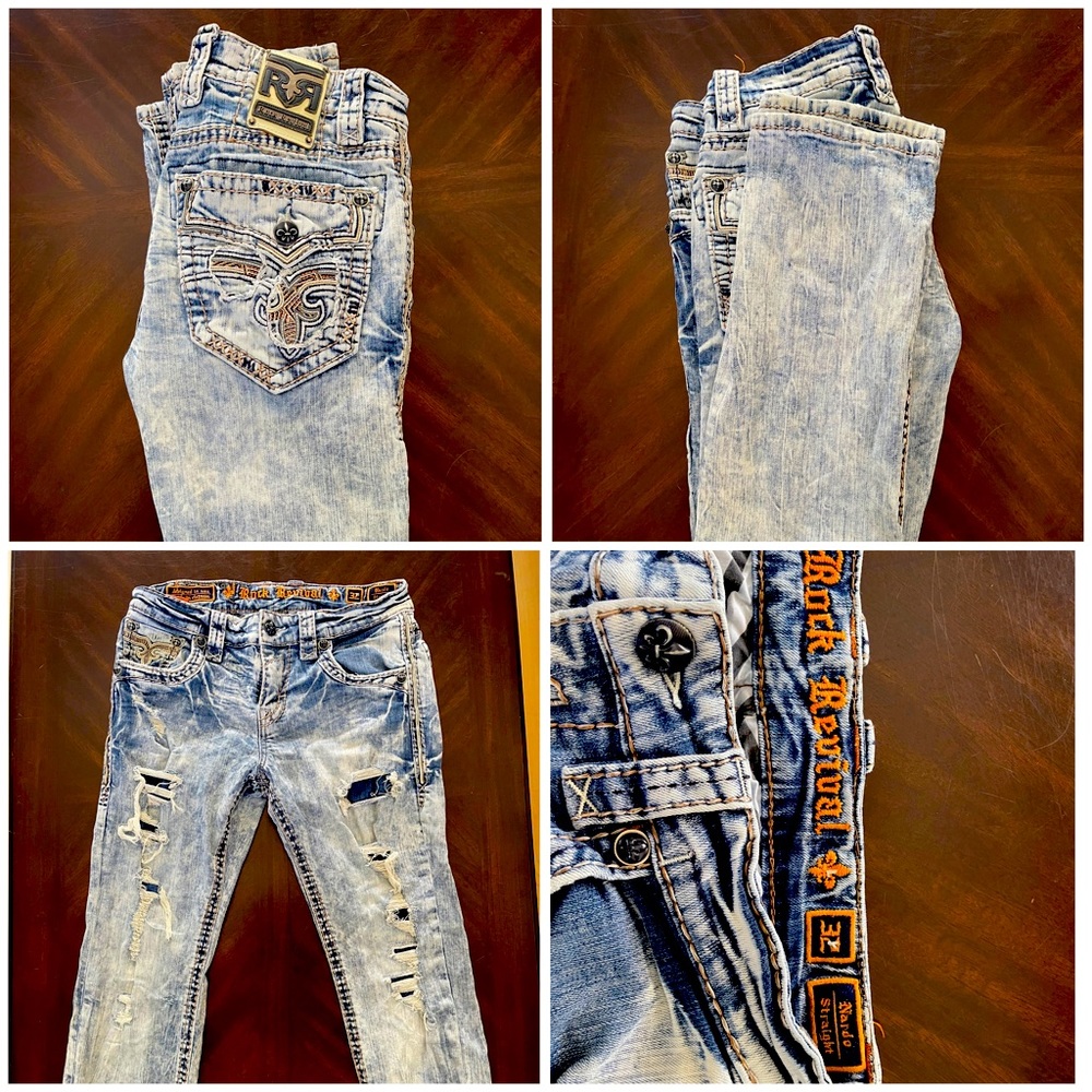 Mens Rock Revival jeans size 32x30
